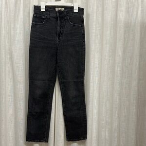 Madewell Black Straight-Leg Jeans